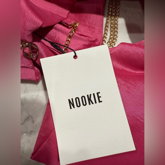 NWT Nookie Strapless Reese Bow Mini Dress in Pink Sz XS‎ $289 - Picture 4 of 7